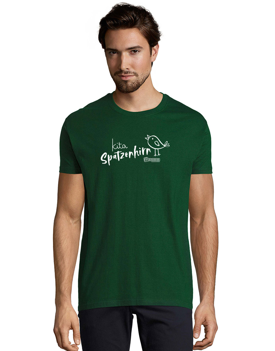 Spatzenhirn Unisex T-Shirt gruen