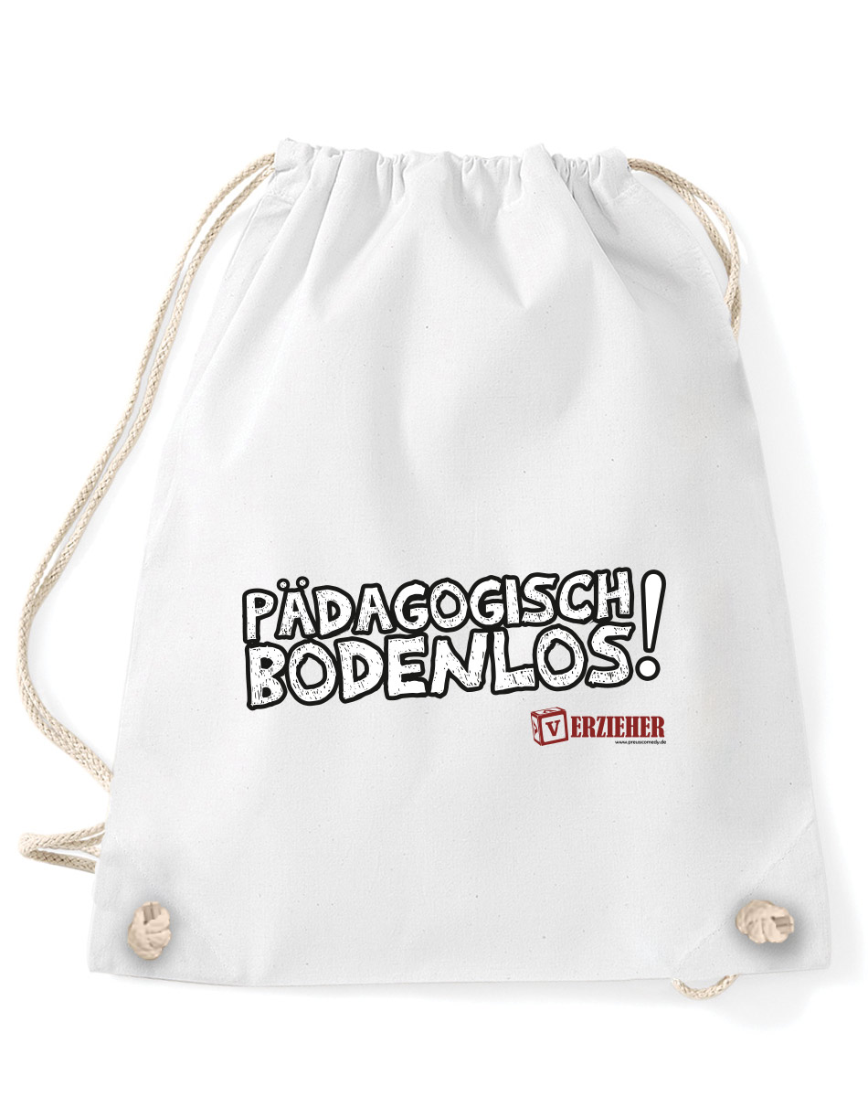 Pädagogisch bodenlos Baumwollrucksack