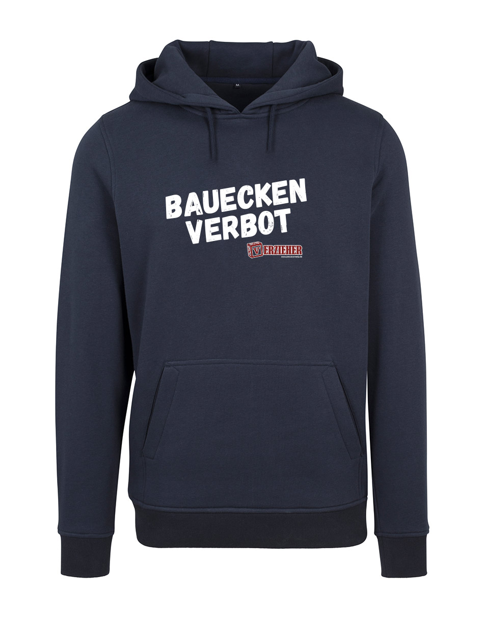 Bauecken verbot Unisex Hoodie blau