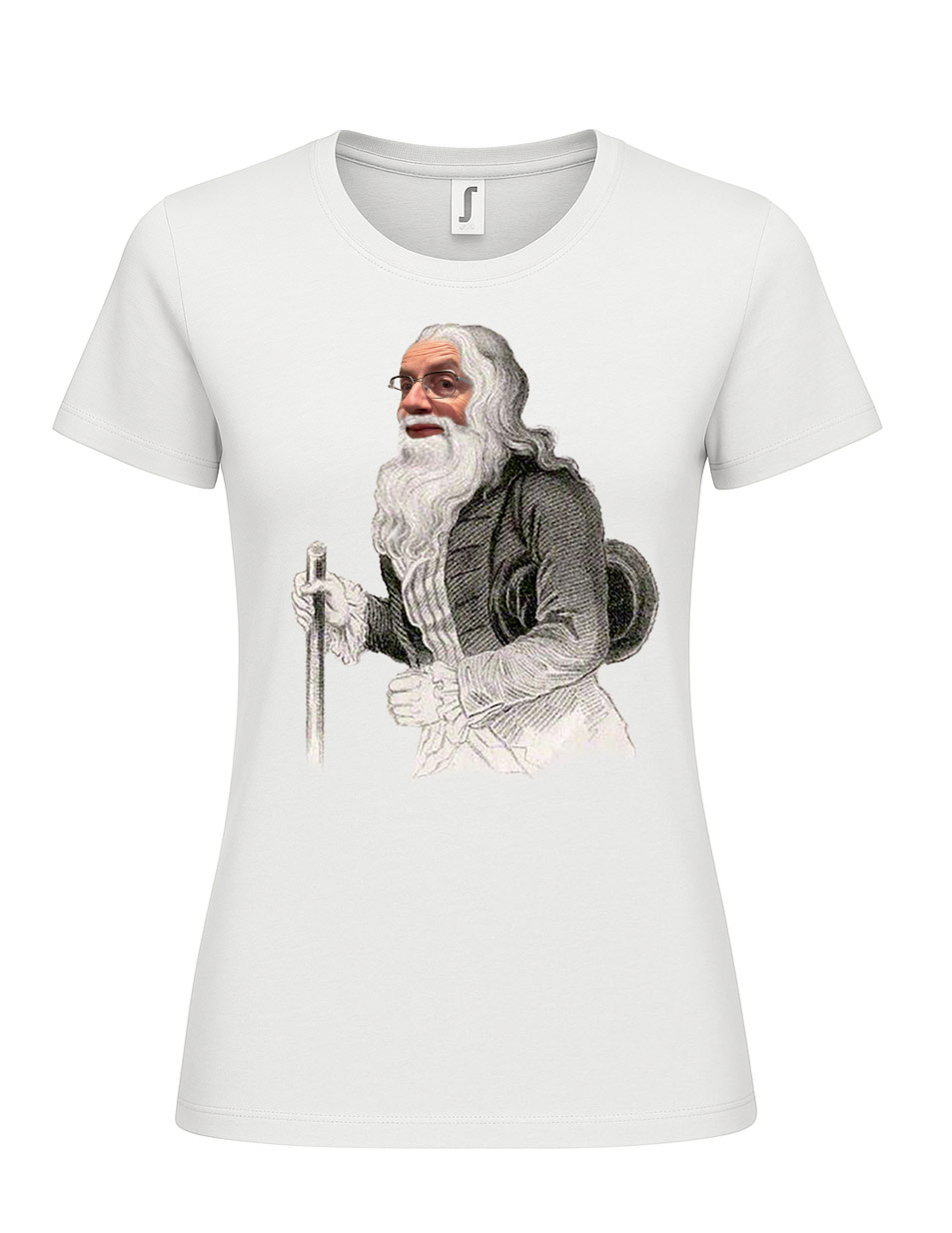 Lord Rokeby Damen T-Shirt mehfarbig auf weiss