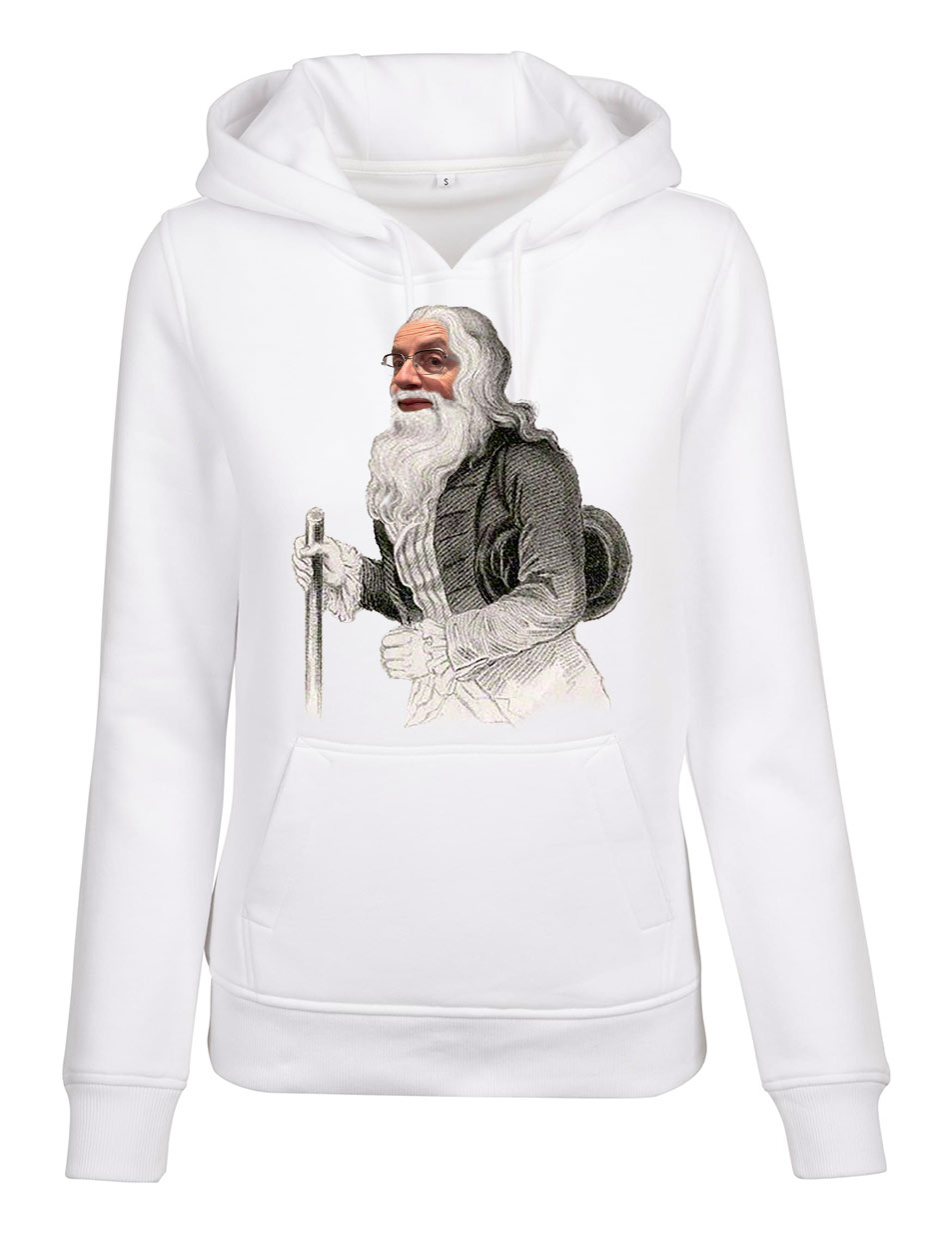 Lord Rokeby Damen Hoodie mehrfarbig auf weiss