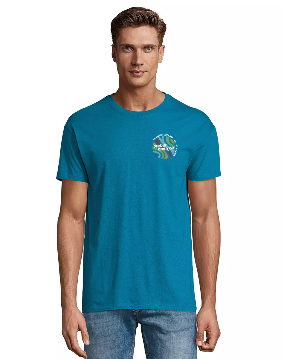 TOA33 Unisex Festivalshirt mehrfarbig auf duck blue
