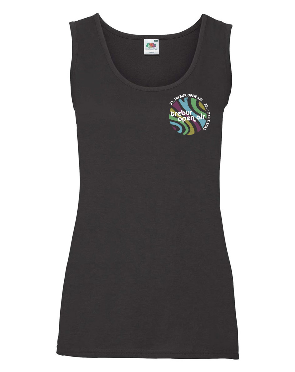 TOA33 Girly Festival Tank Top  mehrfarbig auf schwarz