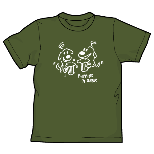 Fido Puppies n Beer Unisex T-Shirt