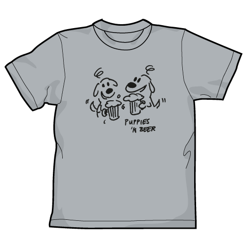 Fido Puppies n Beer Unisex T-Shirt