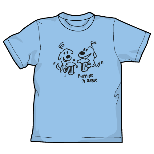 Fido Puppies n Beer Unisex T-Shirt