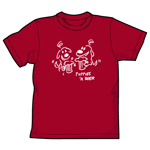 Fido Puppies n Beer Unisex T-Shirt