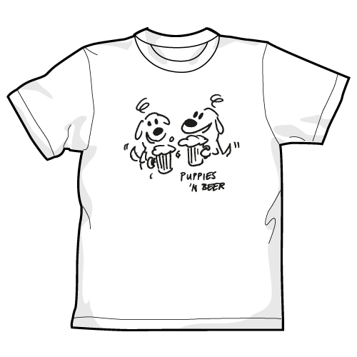 Fido Puppies n Beer Unisex T-Shirt